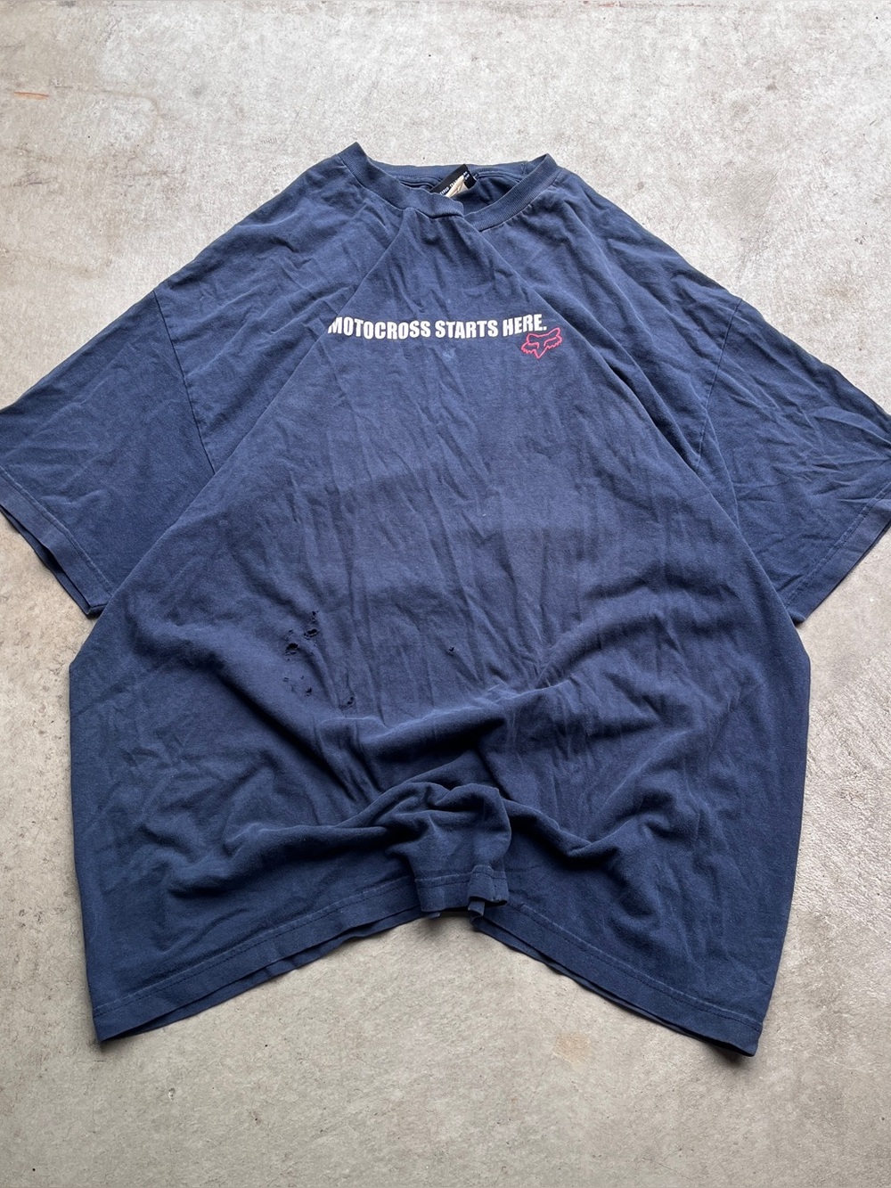 Vintage Y2K Fox Racing Faded T Shirt